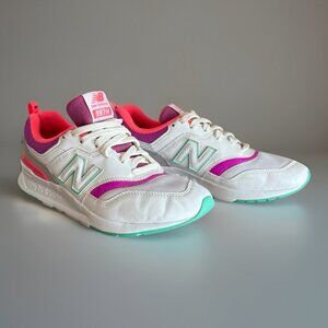 New Balance 997 H  White - CW997HMA Purple Teal Size 9 US Walking Gym Lifestyle